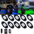 RGB LED Rock Lights Kit 10 Pods Multicolor Pack of 2 X953