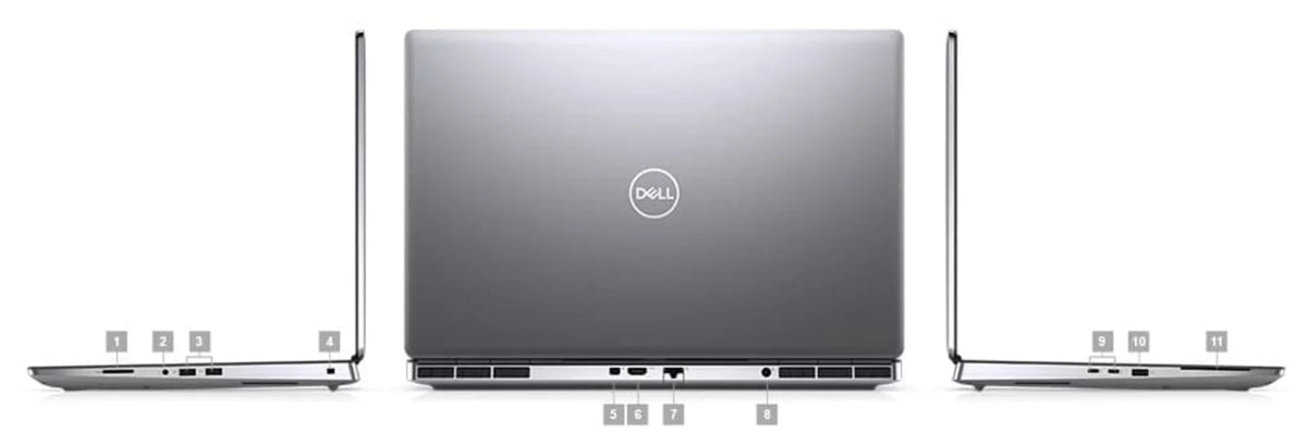 Restored Dell Precision 7000 7760 Workstation Laptop 17.3" FHD Core i9 - 2TB SSD + 1TB SSD - 32GB RAM - RTX A4000 8 Cores @ 5 GHz - 11th Gen CPU - 8GB GDDR6 P659