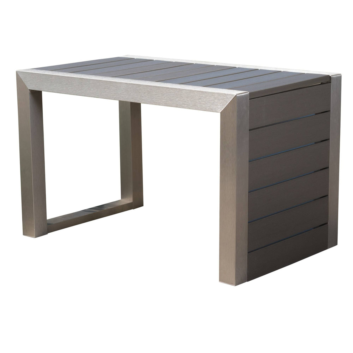 Faux Wood Side Table Natural Finish G466606