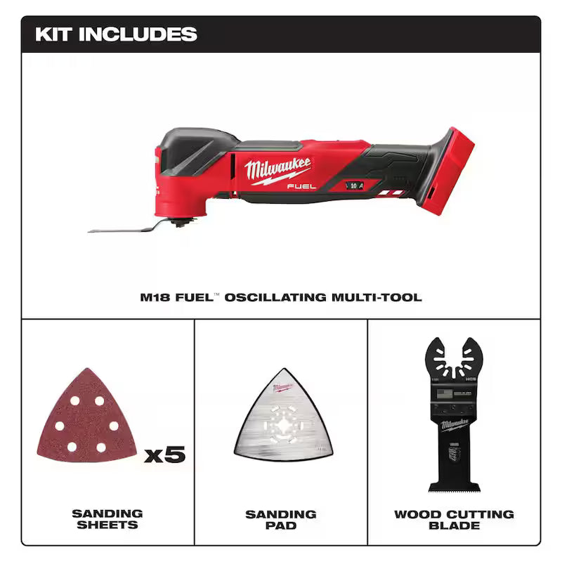18-Volt Cordless Brushless Oscillating Multi-Tool with 5.0 Ah Battery T847447