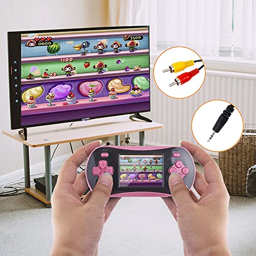 Handheld Game Player Portable Classic Game Controller Built-in 260 Game 2.5 inch LCD Retro Arcade Video Game System (Blue) M6154