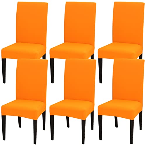 Set of 4 Stretch Spandex Parsons Chair Slipcovers (Pink) S774
