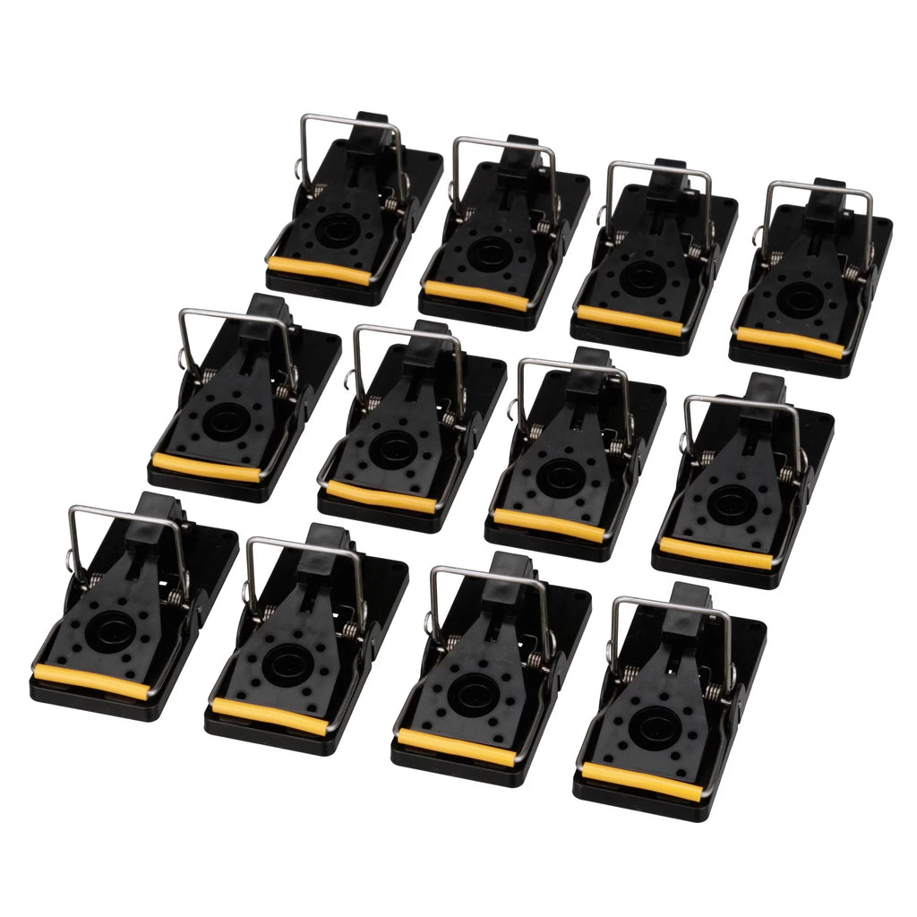Small Snap Traps for Mice, 3.86" x 1.81" (Pack of 12) W23306