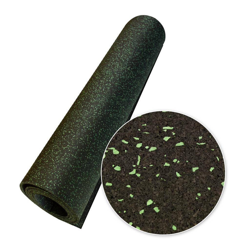 Green Dot 3/8 inch Thick Rubber Flooring P470089