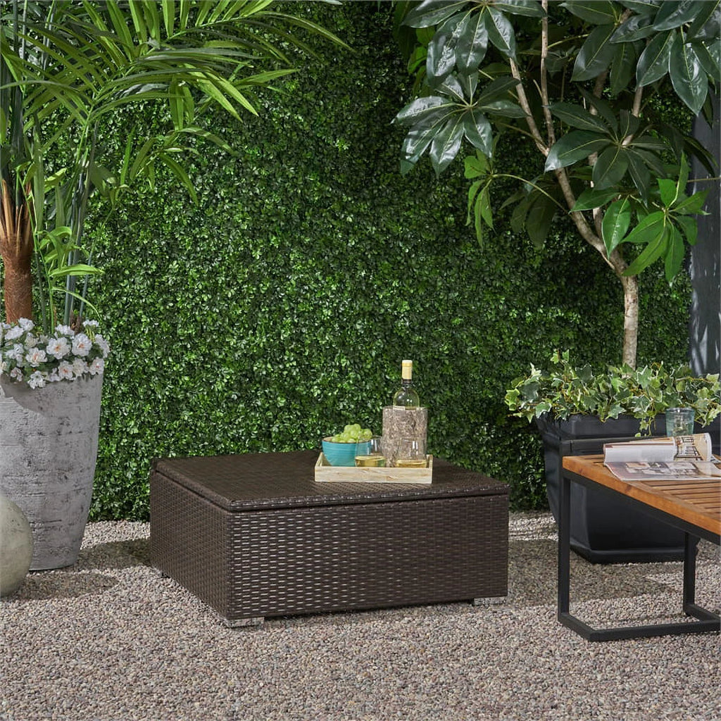 Outdoor Wicker Storage Coffee Table C7587