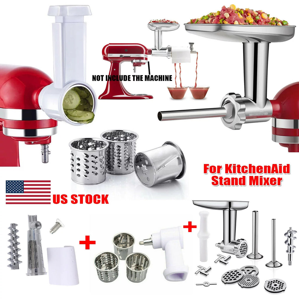 3 Sets Meat Grinder Slicer Juicer Attachment S927312