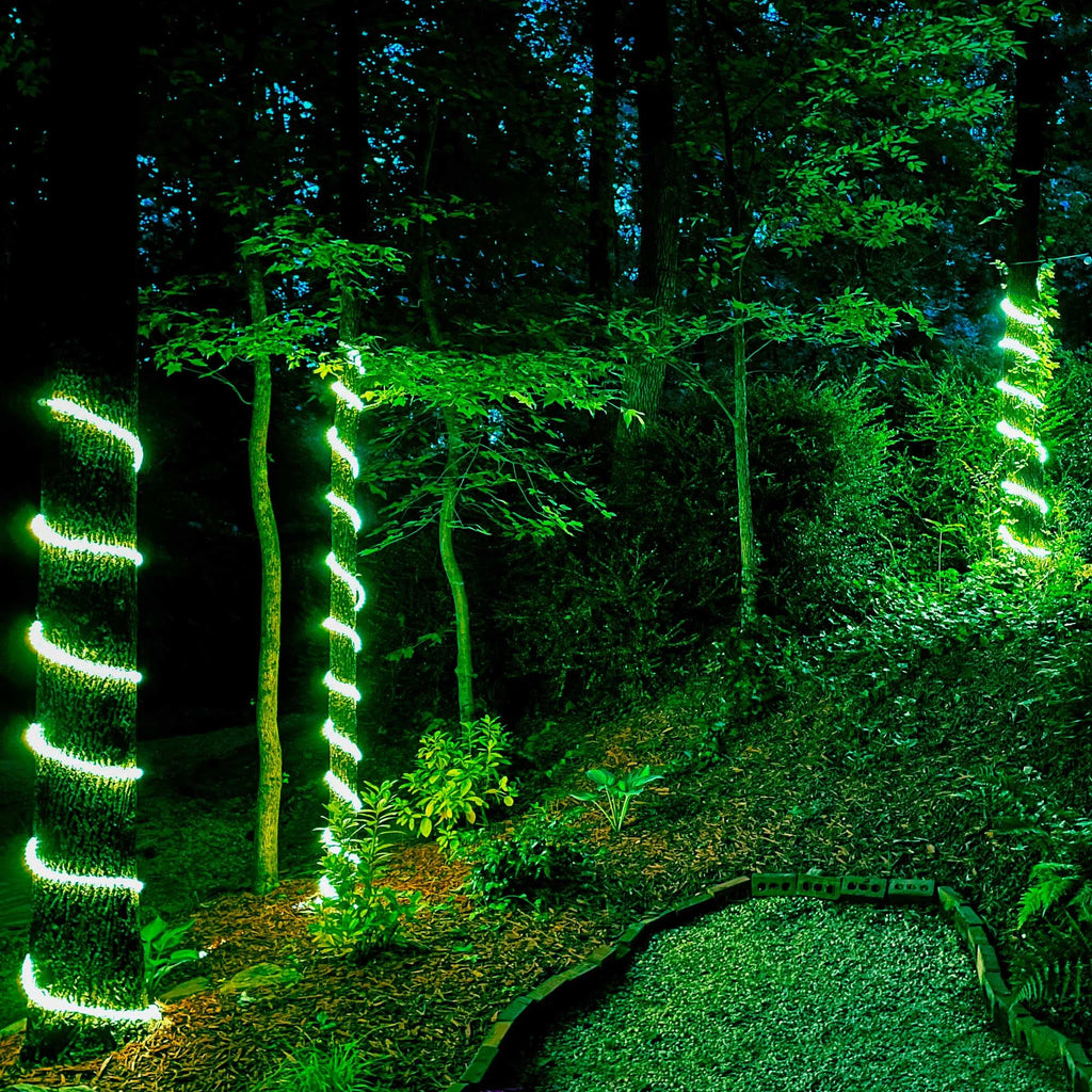 LED Green Rope Light Kit, 216 Lights, Connectable, Mounting Clips Included E770080