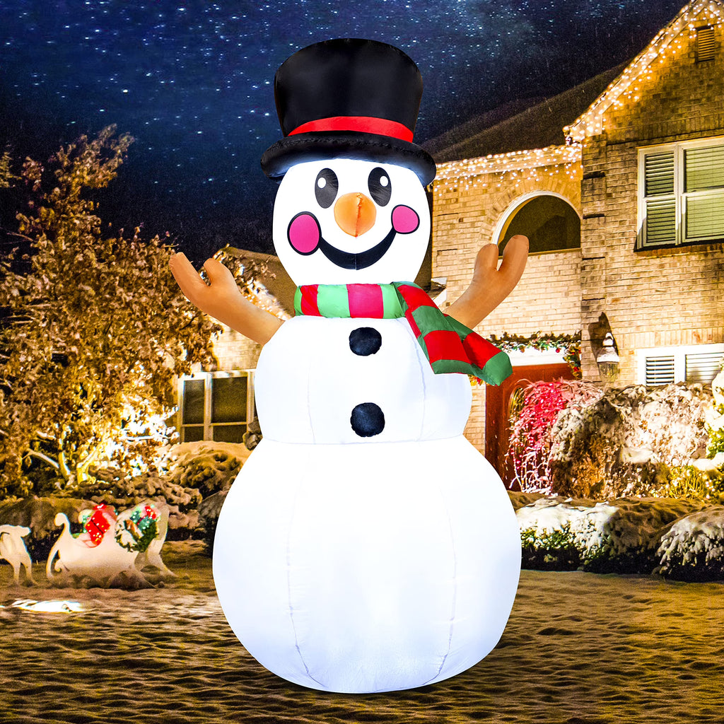 6 ft Tall Christmas Inflatable Snowman with Build-in LEDs C10589