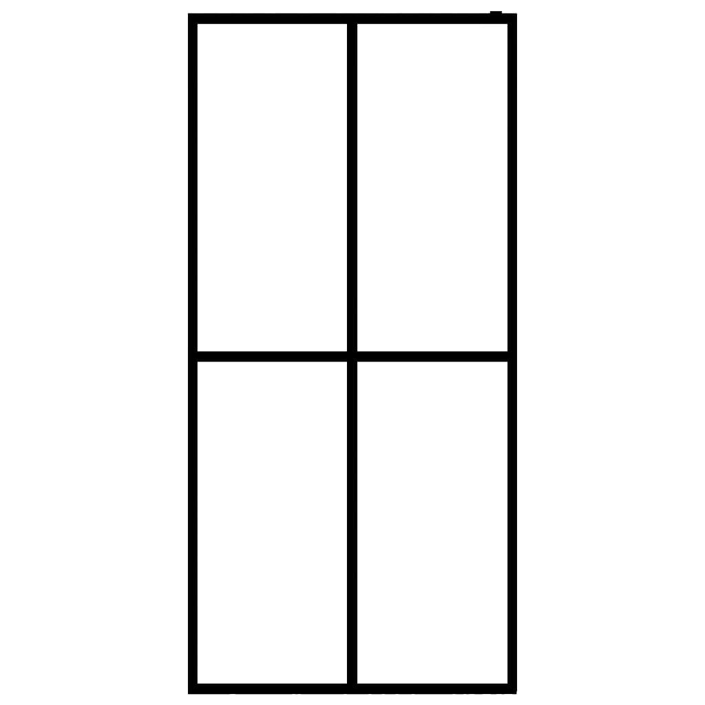 Walk-In Shower Screen Tempered Glass 39.4x22x76.8x22 D39443