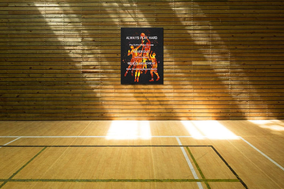 Basketball Wall Art Canvas Print 24x32inch D4765