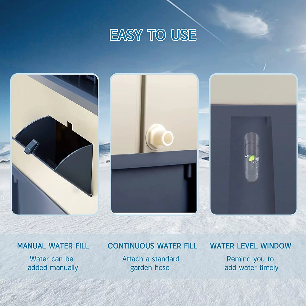 Portable Evaporative Air Cooler with 10.6-Gallons Water Tank, 3 Speeds A6792