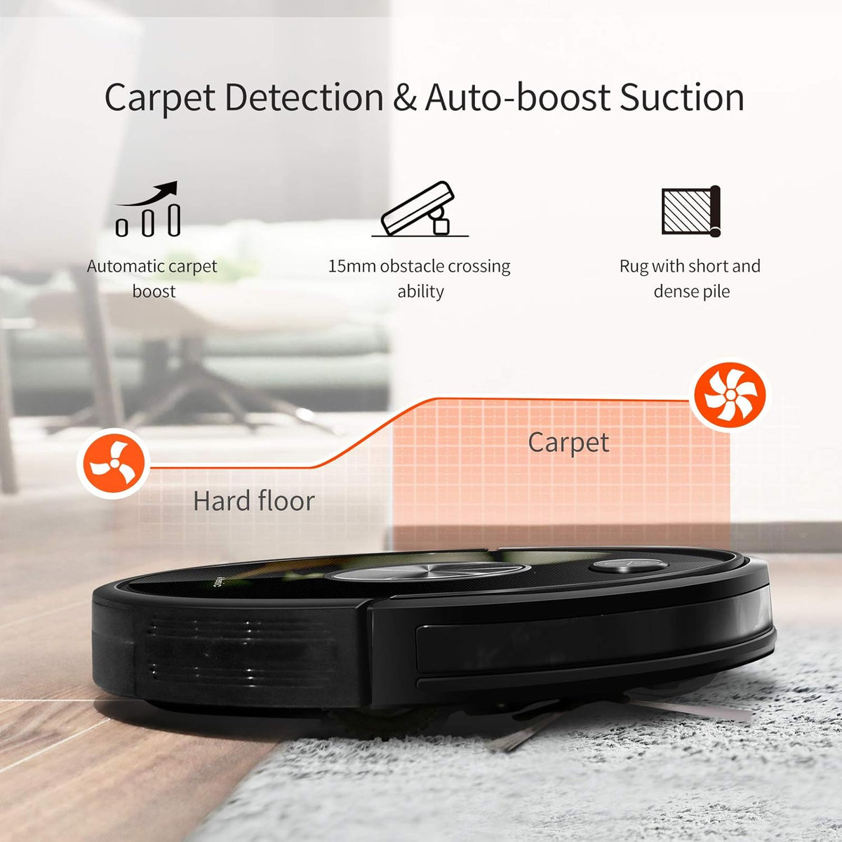 Robot Vacuum Cleaner and Mop, 3000Pa Suction, 150Mins Runtime S22453