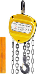 Yellow Pack of 2 Manual Chain Hoist S432704