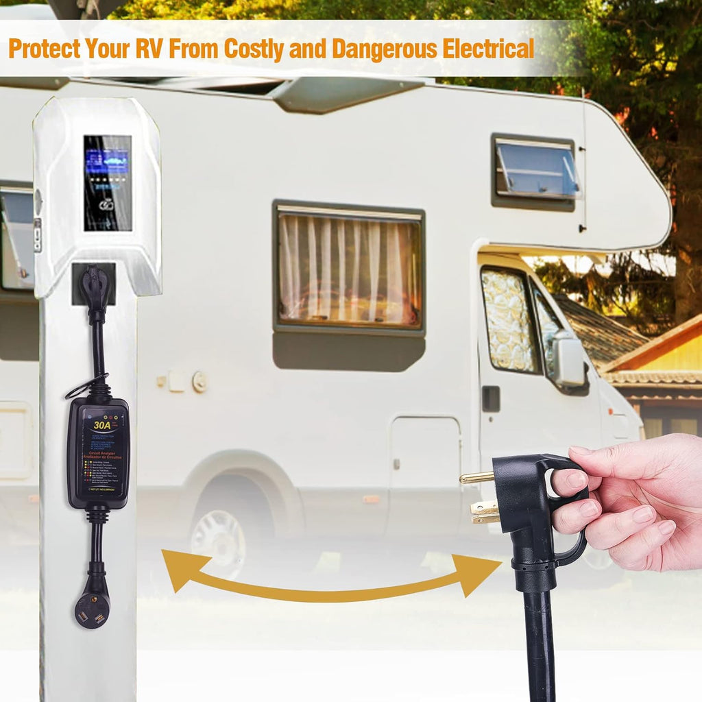 RV Surge Protector 30Amp, 2100 Joules, Pack of 2 R997