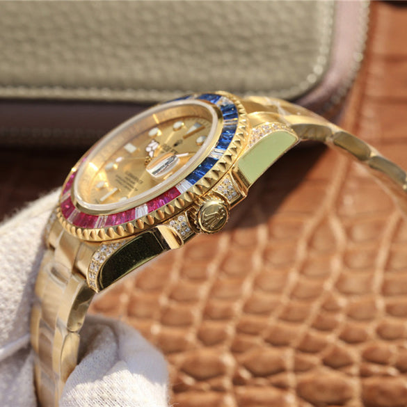 Golden Blue Red Diamond 40mm L6534