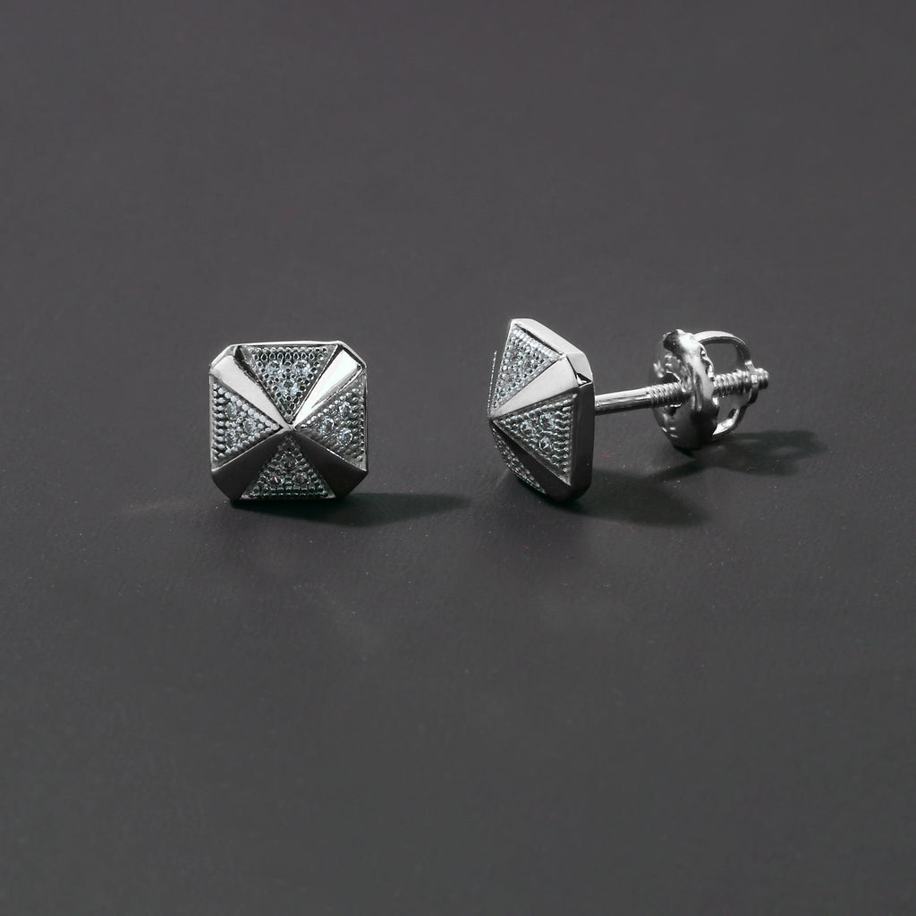S925 Sterling Silver Diamond Stud Earrings U5349