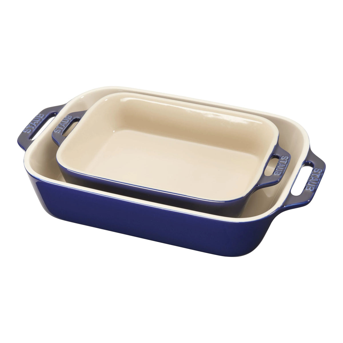2pc Rectangular Ceramic Baking Dish Set T18991