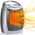 Silver Ceramic Electric Space Heater 1500W S608