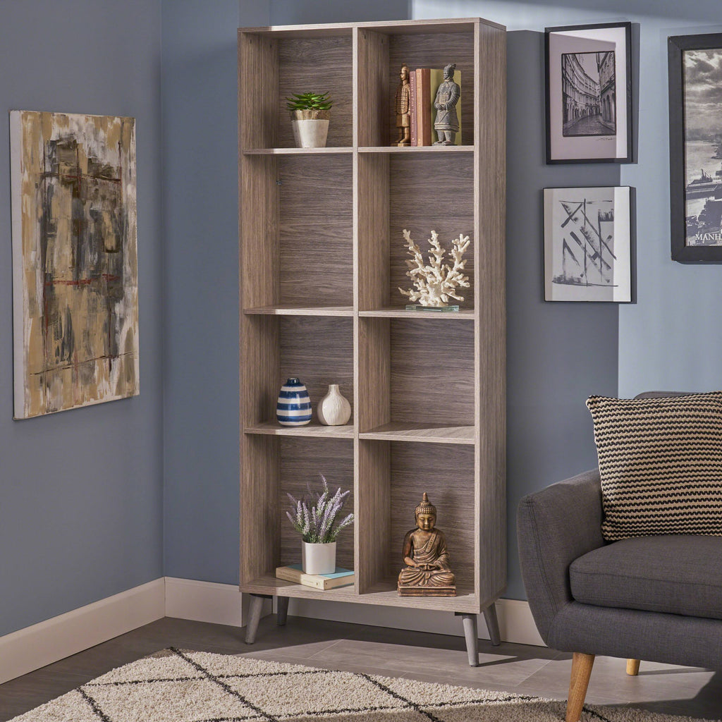 Wenge Faux Wood Bookcase K858