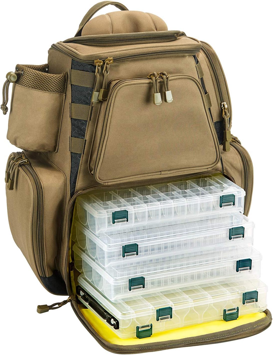 Fishing Tackle Backpack with 4 Trays Waterproof N39238
