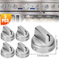 5PCS Stainless Steel Control Knob C224