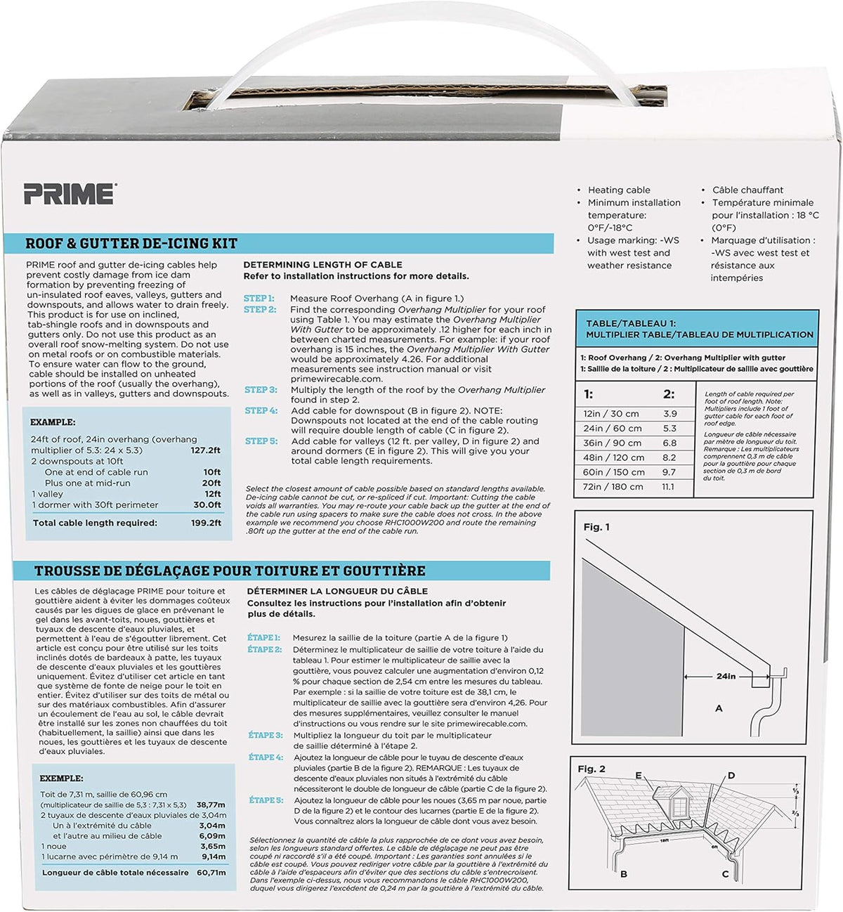 Roof & Gutter De-Icing Kit O6302