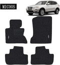 Compatible with Car Floor Mat Carpet for BMW X3 (2003-2010) E83, All Weather Heavy Duty Floor Mat Set Waterproof Stain-Resistant (Black) C384