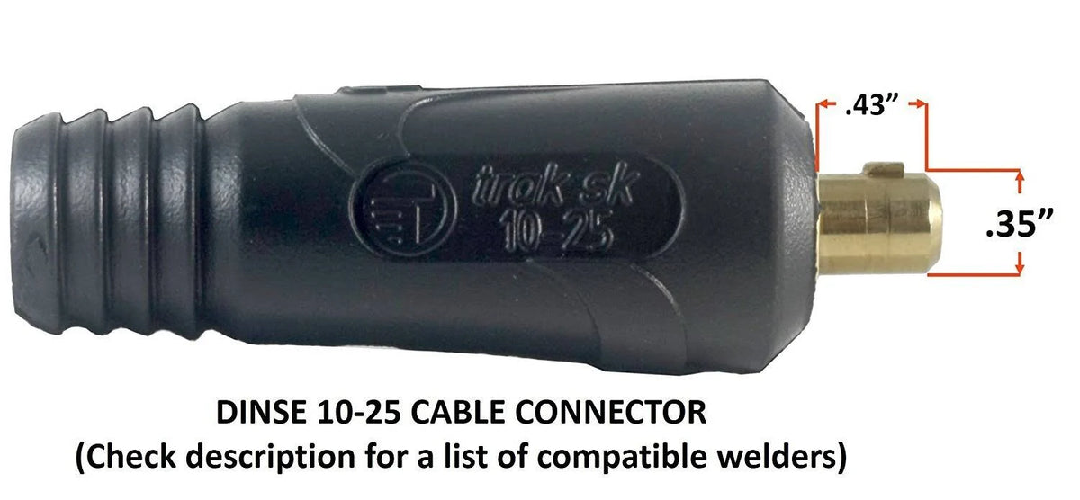 150 Amp Welding Leads Assembly Set #4 AWG Cable E6950