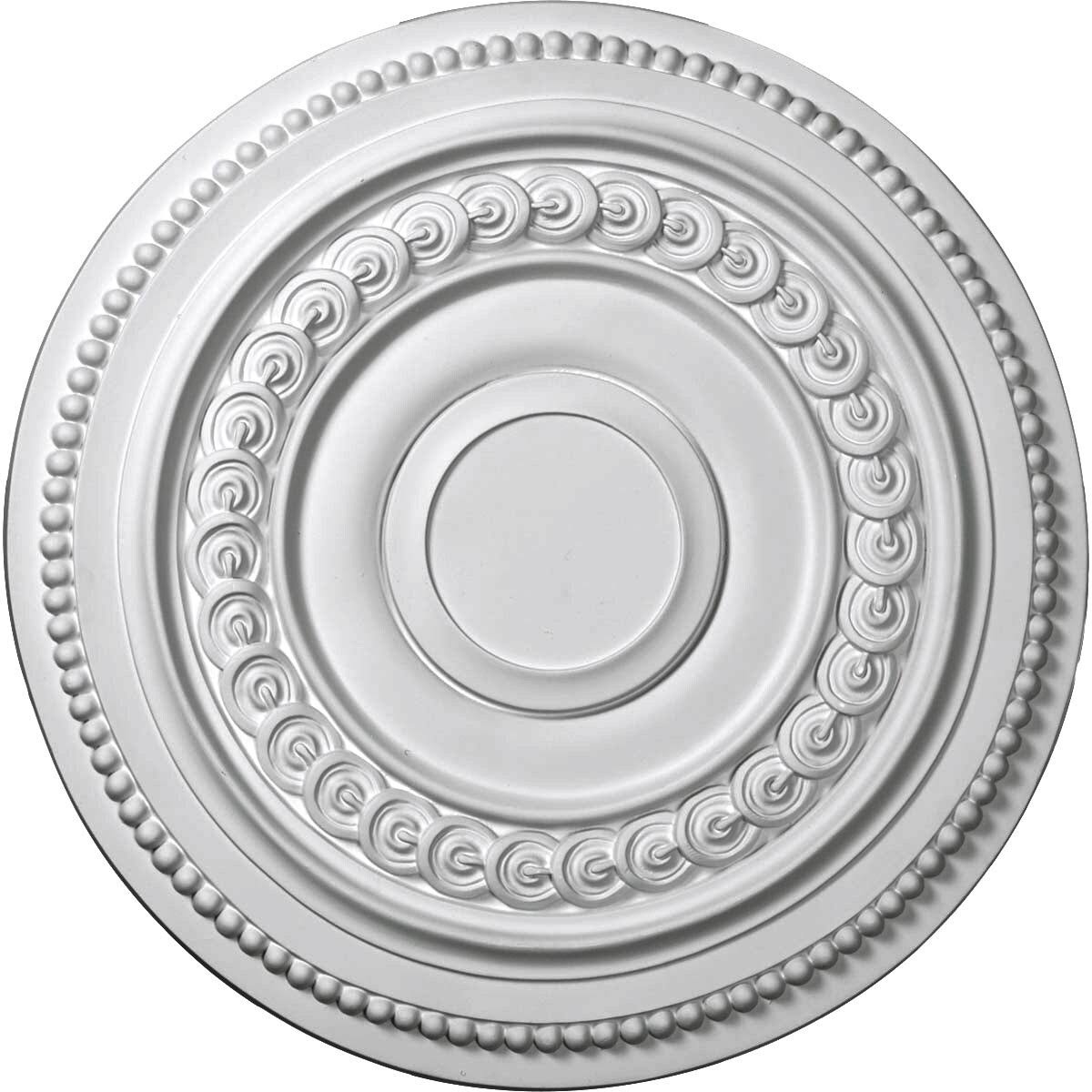 Hand-Painted Black Pearl Ceiling Medallion Z300357