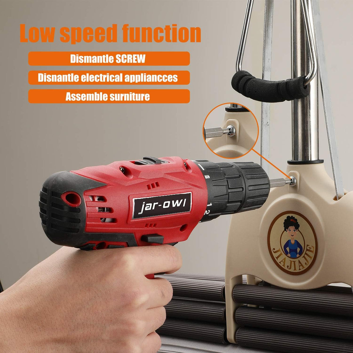 16.8V Cordless Drill Set with 2 Batteries V1942