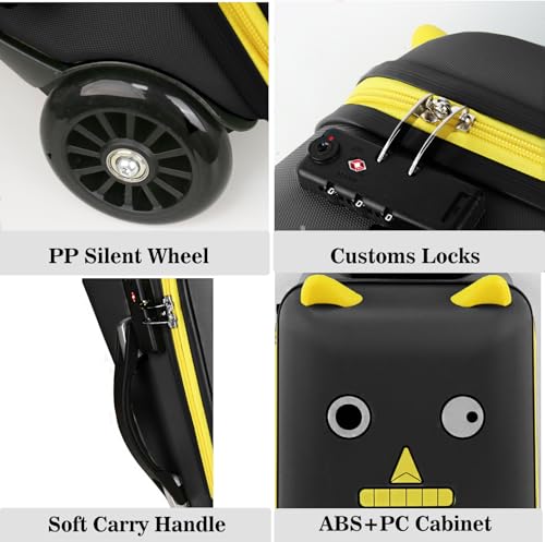 20'' Hardside Carry on Rolling Travel Luggage with Spinner Wheels J511276