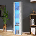 4-Shelves Display Cabinet with Clear Acrylic Door and LED Light B461
