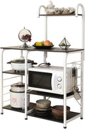 Black Kitchen Baker's Rack Microwave Stand X5325