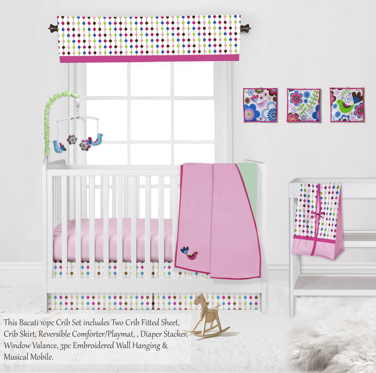 10 PC Crib Bedding Set G36401