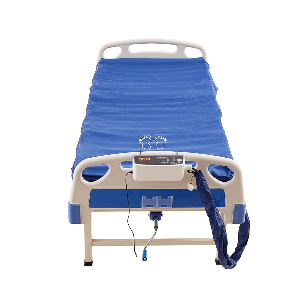 Alternating Air Pressure Mattress, Dual-Layer Pad for Hospital Beds, 450LBS Loading with Electric Quiet Pump D70681