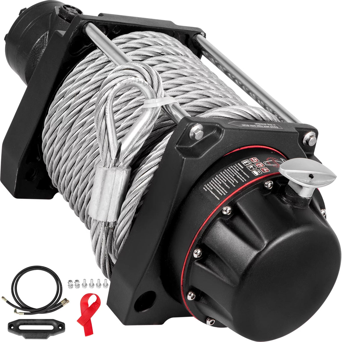 Hydraulic Winch 20000lbs Steel Cable Winch P5669