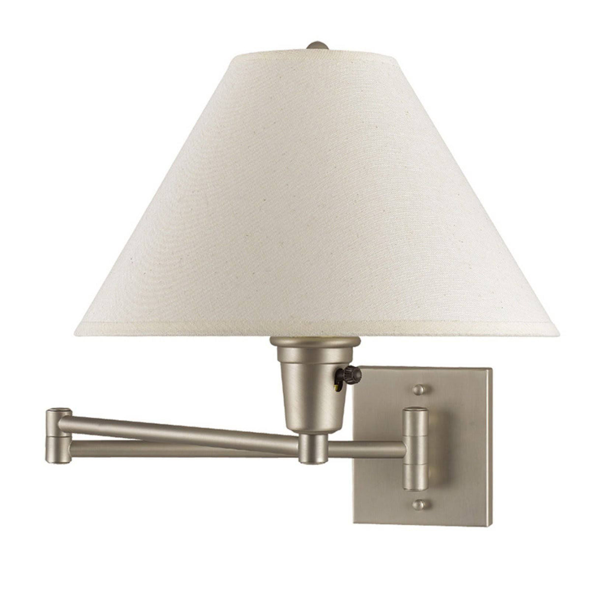 Brushed Steel Swing Arm Wall Lamp O45983
