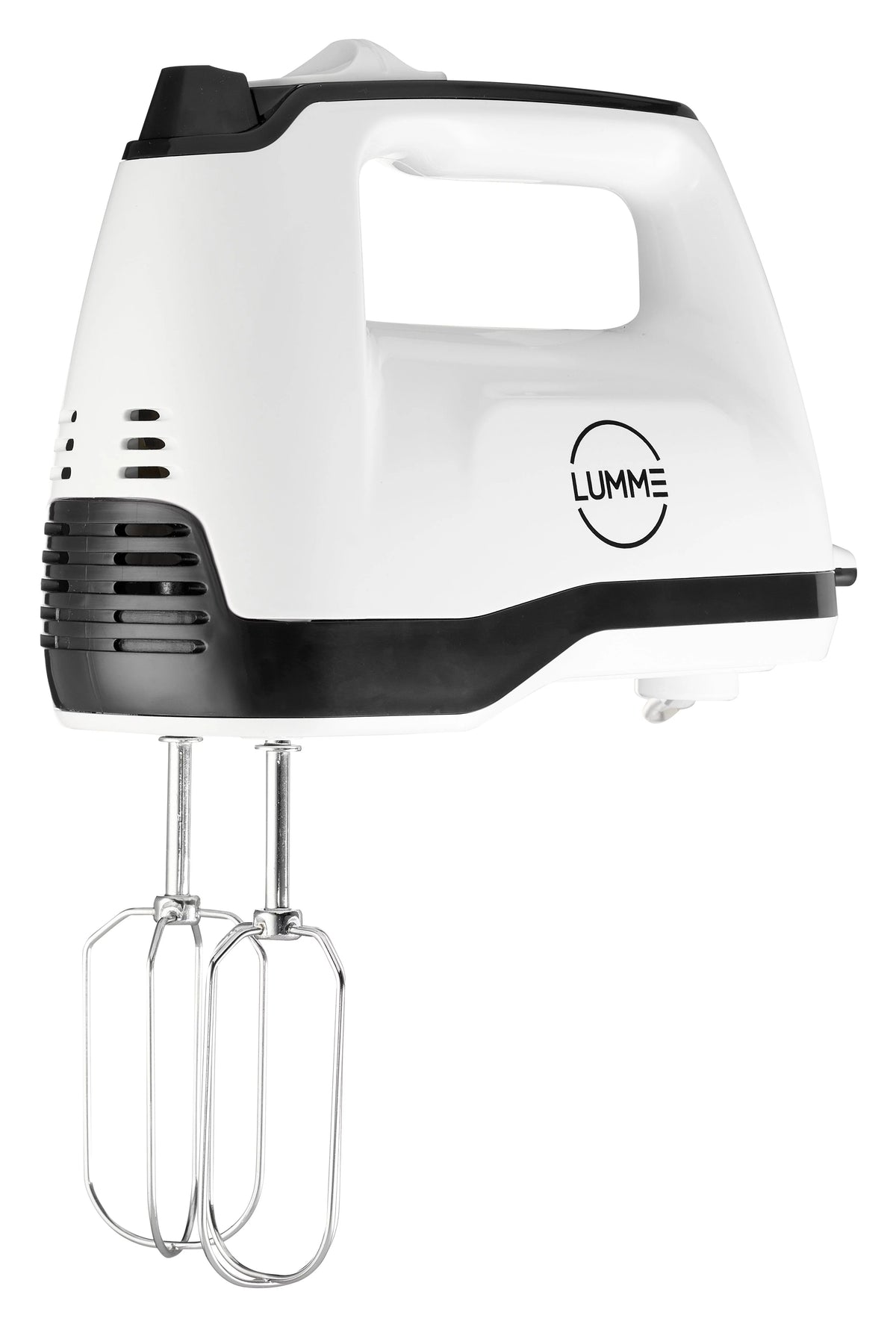 Grey Electric Hand Mixer with 5 Speeds, 2 Beaters, 2 Dough Hooks, Storage Case O28563