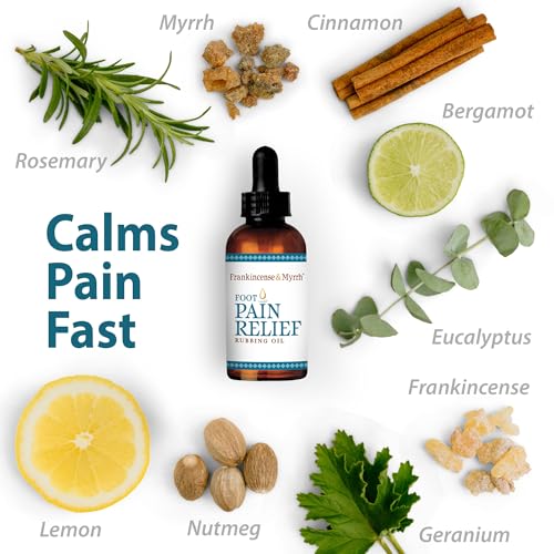 Foot Pain Relief Rubbing Oil with Essential Oils - 2 Pack U68299