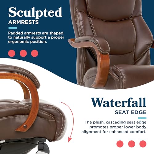 Chestnut Brown Bonded Leather Executive Office Chair P51708