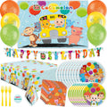 CoComelon Party Supplies Backdrop Balloons Tablecloth Plates Napkins Forks Sticker Z8578