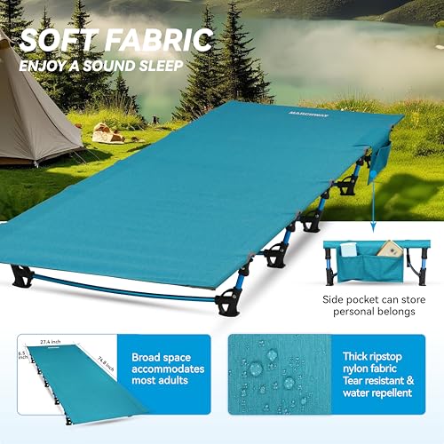 Ultralight Folding Camping Cot Bed (Grey) K492