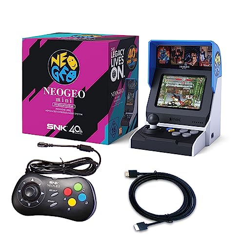 40 Pre-Loaded Classic SNK Games Arcade and Black Gamepad Q9537
