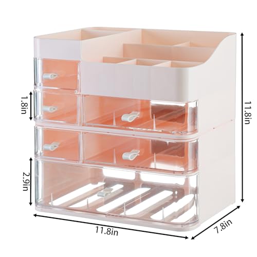 Plastic White 3 Drawer Makeup Organizer G26080