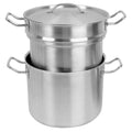 3 Piece Stainless Steel Double Boiler with Lid D5814