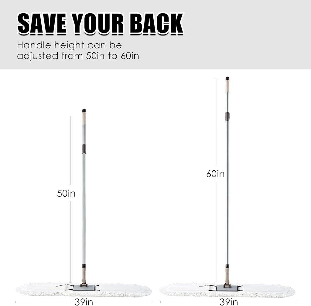 36" Industrial Cotton Dust Mop with Telescopic Handle X676469