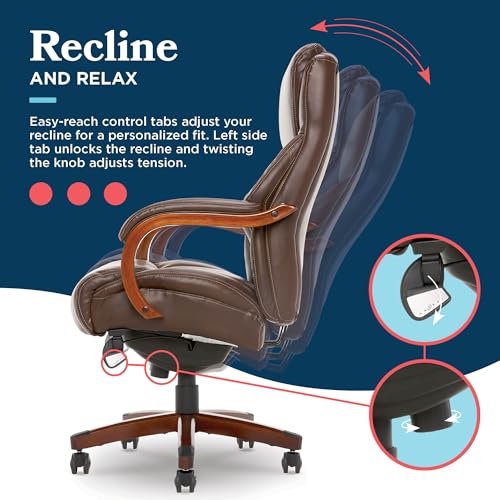 Chestnut Brown Bonded Leather Executive Office Chair P51708