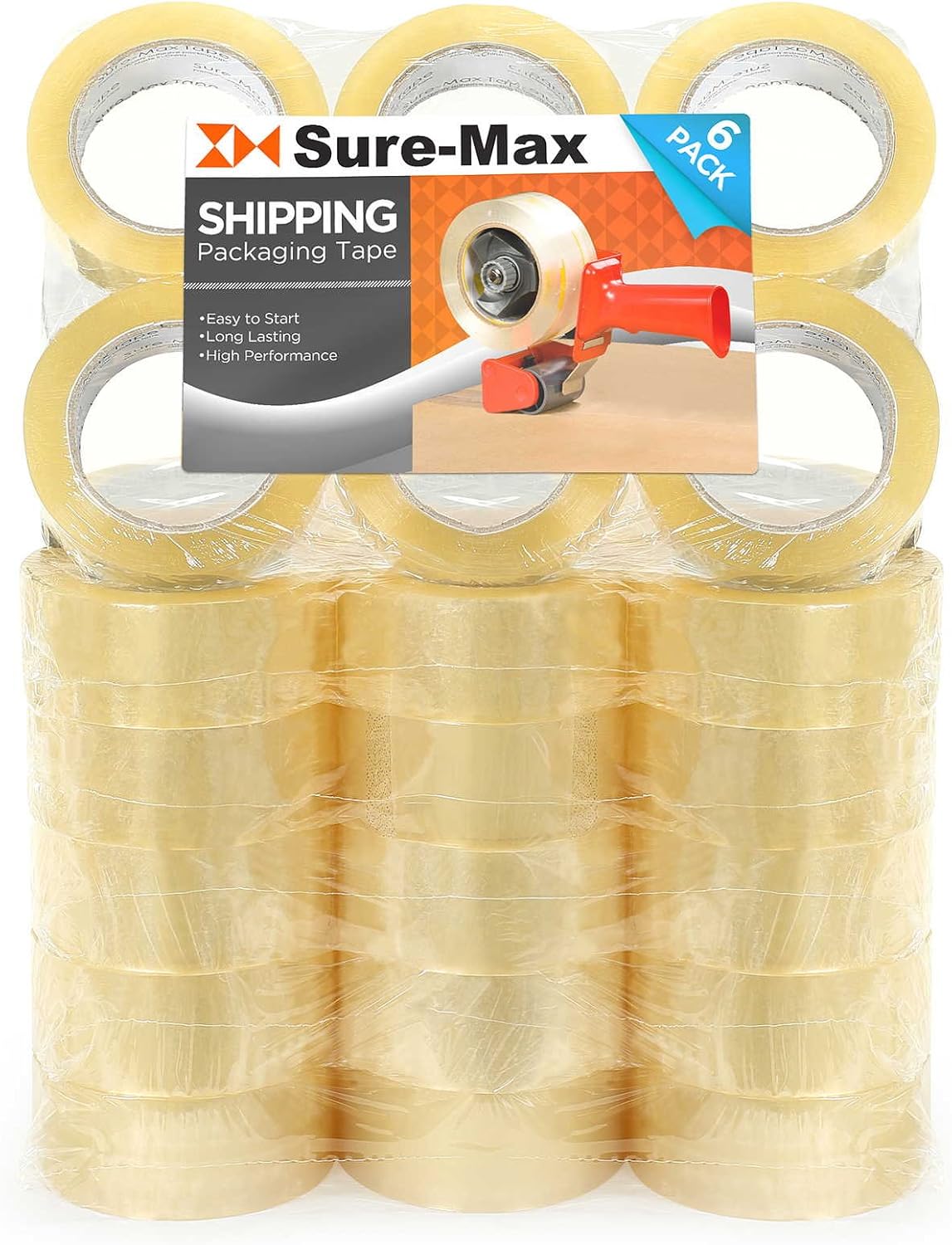 Clear Carton Packing Tape 1.8 mil 330 Feet 72 Rolls A279
