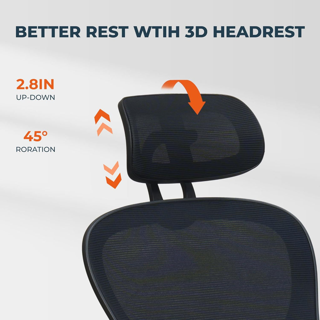 High Back Mesh Office Chair with Adjustable Lumbar Support Y382089