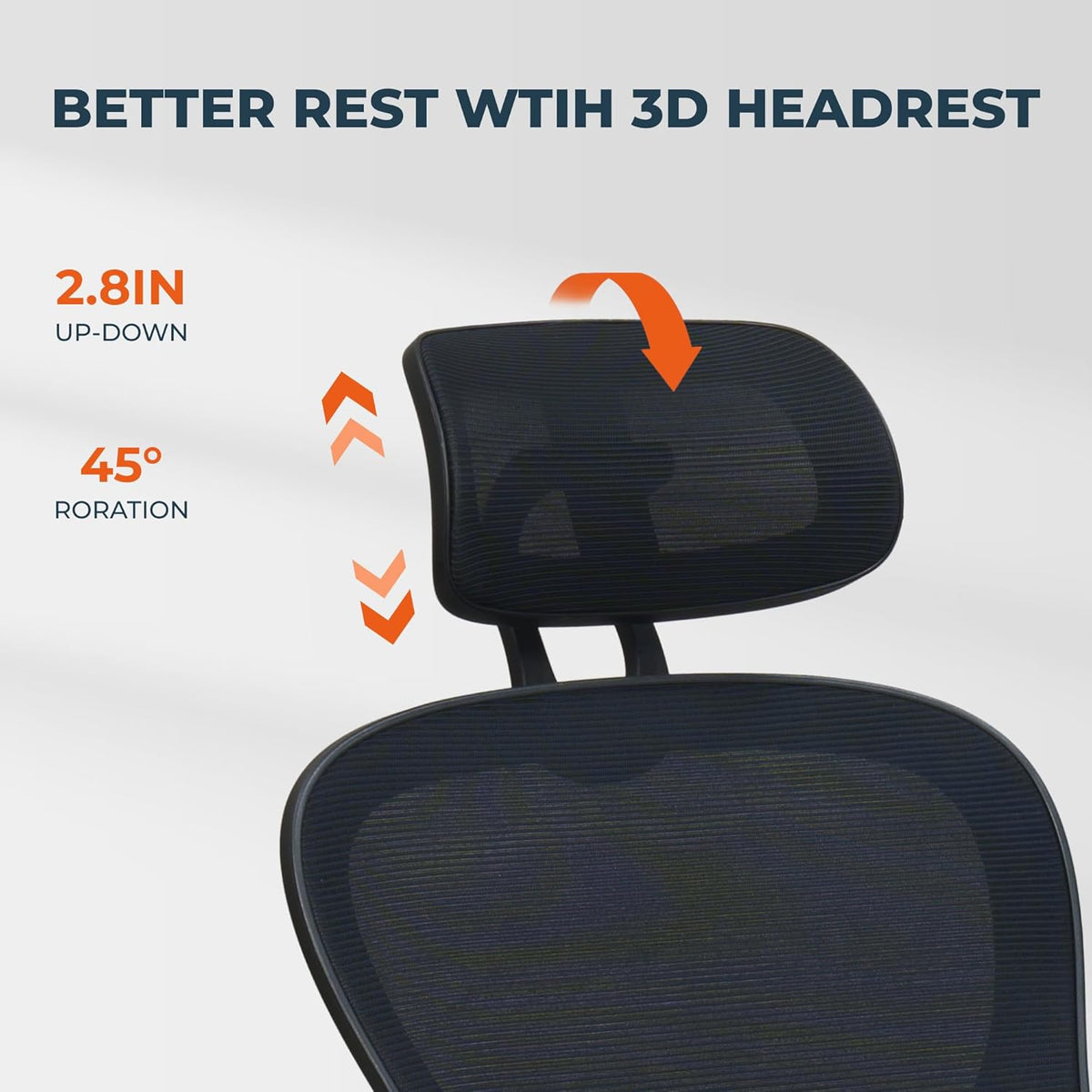 High Back Mesh Office Chair with Adjustable Lumbar Support Y382089